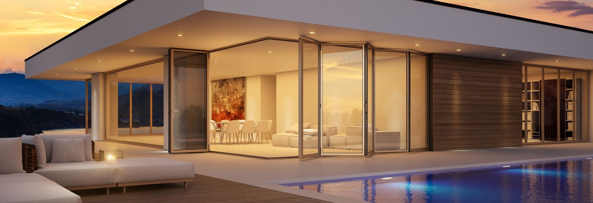 Sistema pieghevole SMARTIA MF65 di Alumil